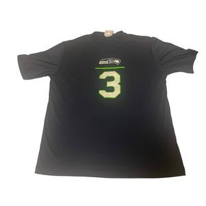 Russell‎ Wilson Shirt Men Small Blue Lightweight NFL Football Seattle Seahawks